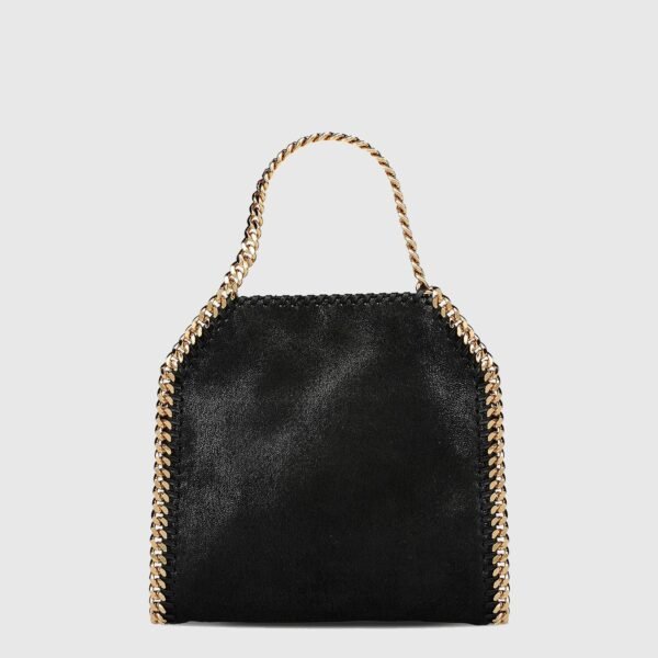 Stella McCartney Falabella Mini Tote Bag Black Gold