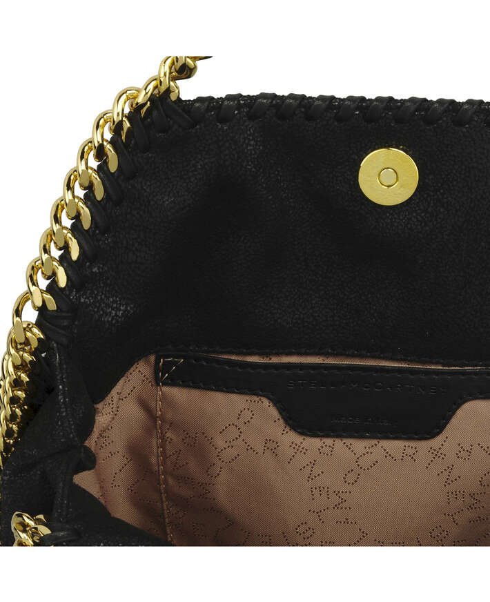 Stella McCartney Falabella Mini Tote Bag Black Gold - Image 3