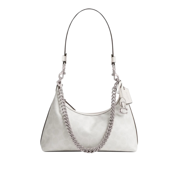 Coach Juliet Shoulder Bag 25 In Signature Canvas White Chalk