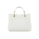 Small MyEA shopper bag with deer print White Logo