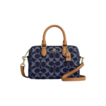 Coach Mini Rowan Crossbody In Signature Canvas chambray Brown