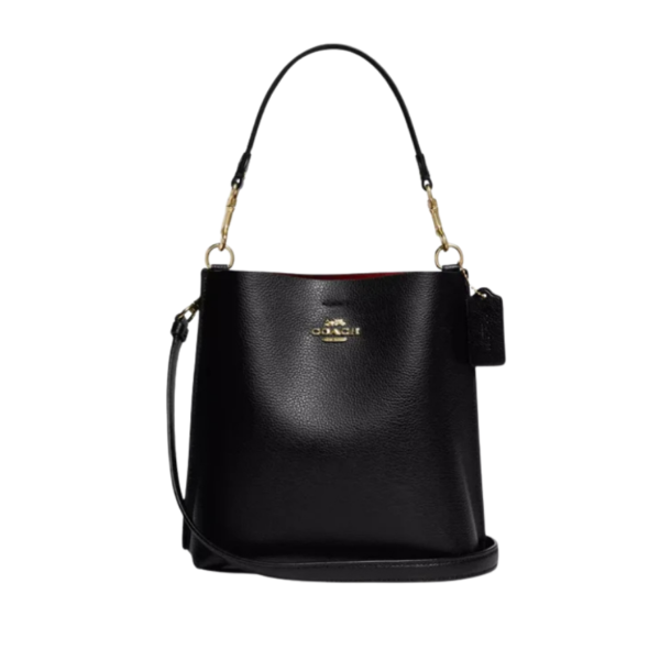 Coach Mollie Bucket Bag 22 Leather Black