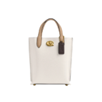 Coach WILLOW TOTE 16 Leather Chalk