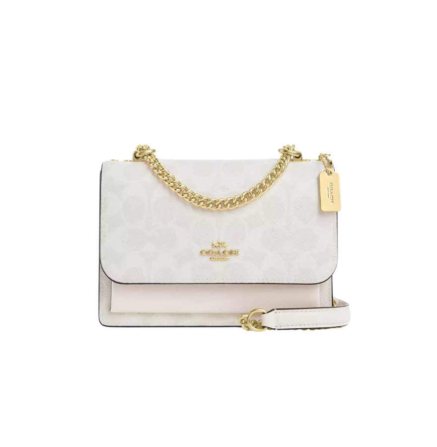 Coach Mini Klare Crossbody Bag In Signature Canvas White Chalk