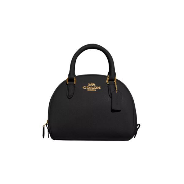 Coach Sydney Satchel Leather Black