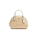 Coach Sydney Satchel In Signature Canvas Light Khaki