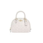 Coach Sydney Satchel In Signature Canvas Chalk
