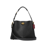 Coach Willow Shoulder Bag Leather Black