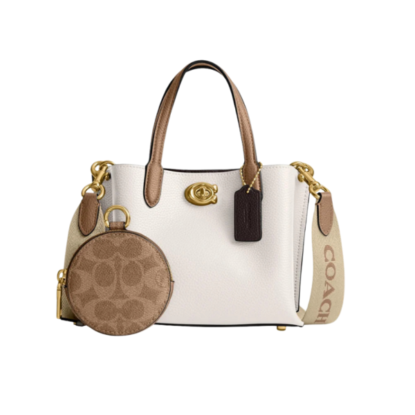 Coach Willow Tote Bag 18 Leather Chalk