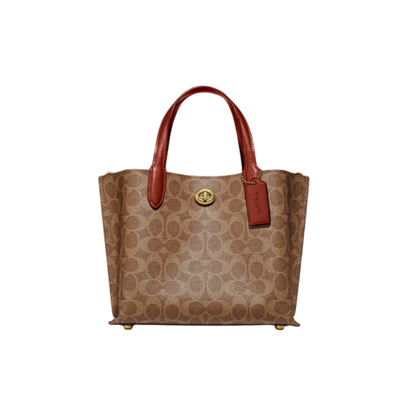 Coach Willow Tote Bag 24 In Signature Canvas