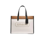 Coach Field Tote 30 In Colorblock With Coach Badge dark
