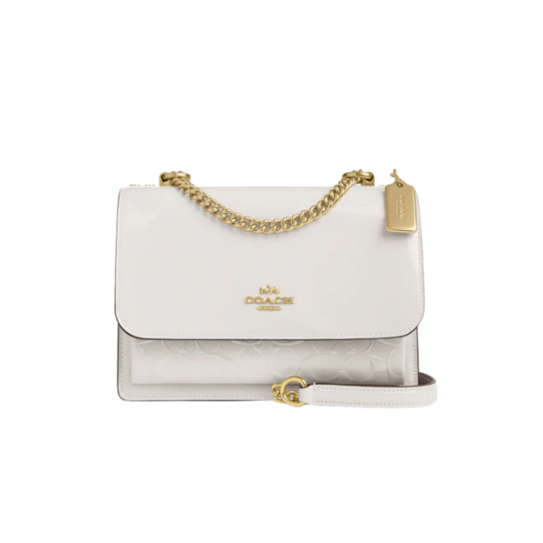 Coach Klare Crossbody Bag In Signature Canvas White Chalk