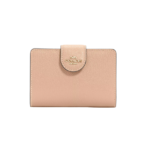 Coach Medium Corner Zip Wallet Gold/Taupe