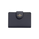 Coach Medium Corner Zip Wallet Gold/Midnight
