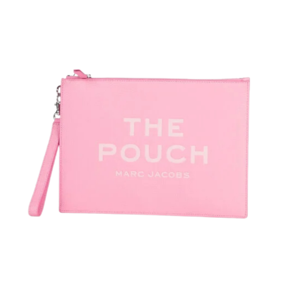MARC JACOBS The Large Leather Pouch Ribbon Pink