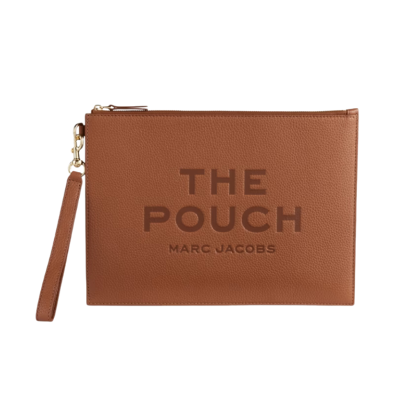 MARC JACOBS The Large Leather Pouch Argan Oil
