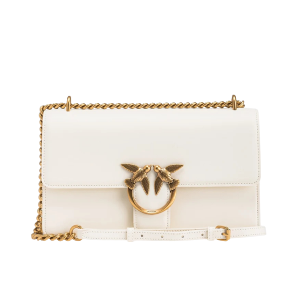 Classic Love Bag One Simply WHITE WHITE-ANTIQUE GOLD