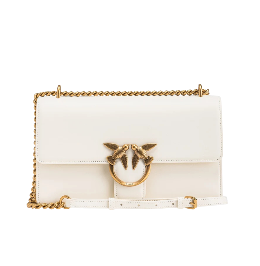 Classic Love Bag One Simply WHITE WHITE-ANTIQUE GOLD