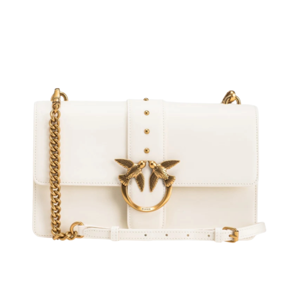 Classic Love Bag One Simply WHITE+WHITE-ANTIQUE GOLD