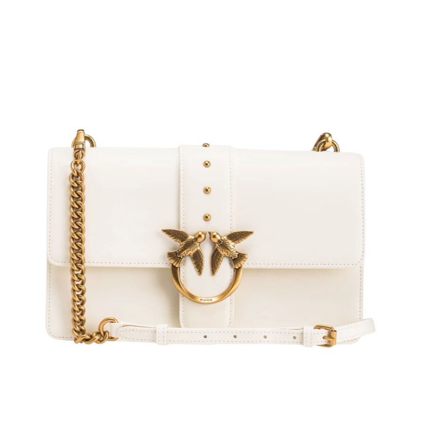 Classic Love Bag One Simply WHITE+WHITE-ANTIQUE GOLD