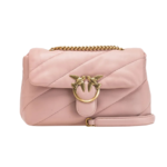 Classic Love Bag Puff Maxi Quilt PINK/DUSTY PINK-ANTIQUE GOLD