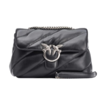 Classic Love Bag Puff Maxi Quilt BLACK-OLD SILVER