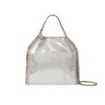 Stella McCartney Falabella Tiny Tote Bag Black Silver