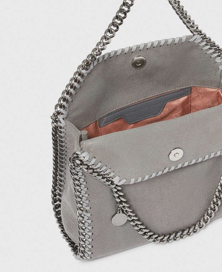 Stella McCartney Falabella Mini Tote Bag Grey - Image 5