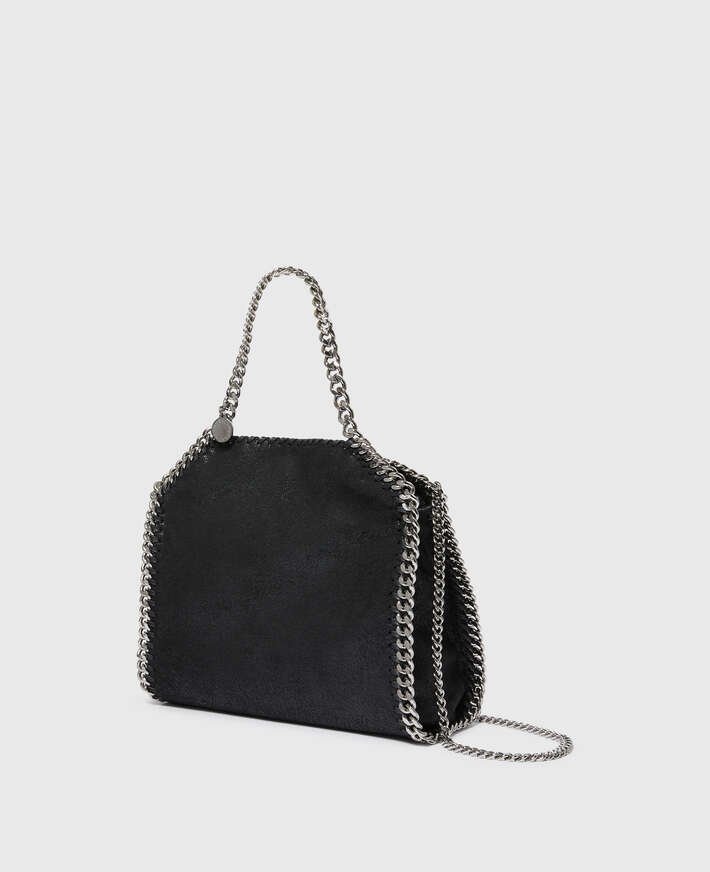 Stella McCartney Falabella Mini Tote Bag Black Silver - Image 3