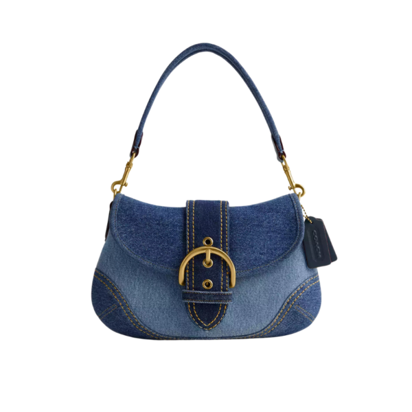 Coach Soho Flap Bag In Repurposed Denim