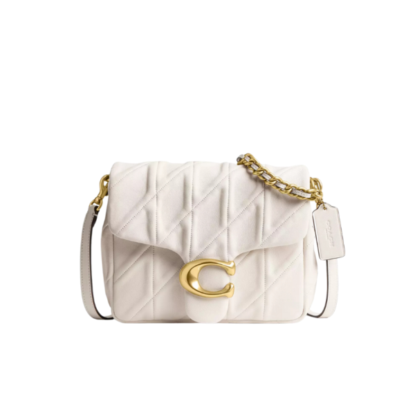Coach Times Square Tabby Shoulder Bag With Quilting Chalk
