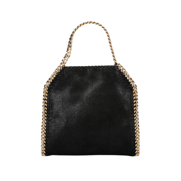 Stella McCartney Falabella Mini Tote Bag Black Gold