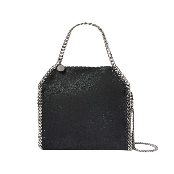 Stella McCartney Falabella Mini Tote Bag Black Silver