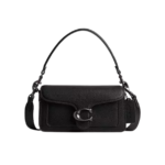 Tabby Shoulder Bag 20 refined pebble leather Black