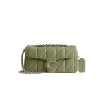 Tabby Shoulder Bag 20 With Quilting leather Green