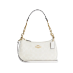 Teri Shoulder Bag In Signature Canvas Chalk Glacierwhite