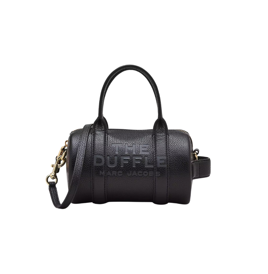 The Marc Jacobs Leather Mini Duffle Bag Black