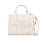 The Marc Jacobs Medium Tote Bag Leather Cotton Silver