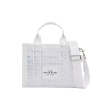 Marc Jacobs The Crystal Canvas Small Tote Bag white crystal