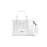 Marc Jacobs The Crystal Canvas Crossbody Tote Bag white crystal