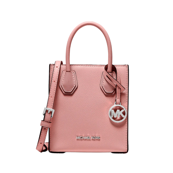 Michael Kors Mercer Extra-Small Pebbled Leather Crossbody Bag PRIMROSE
