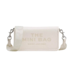 The Marc Jacobs Mini Bag Leather Cotton Silver