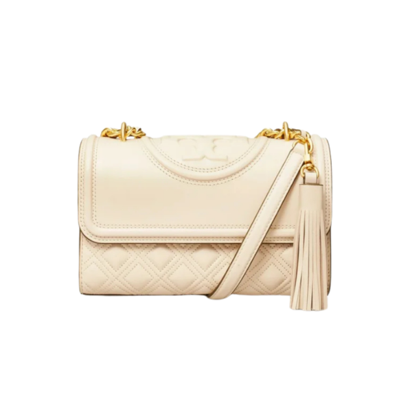 Tory Burch Small Fleming Convertible Shoulder Bag New Cream