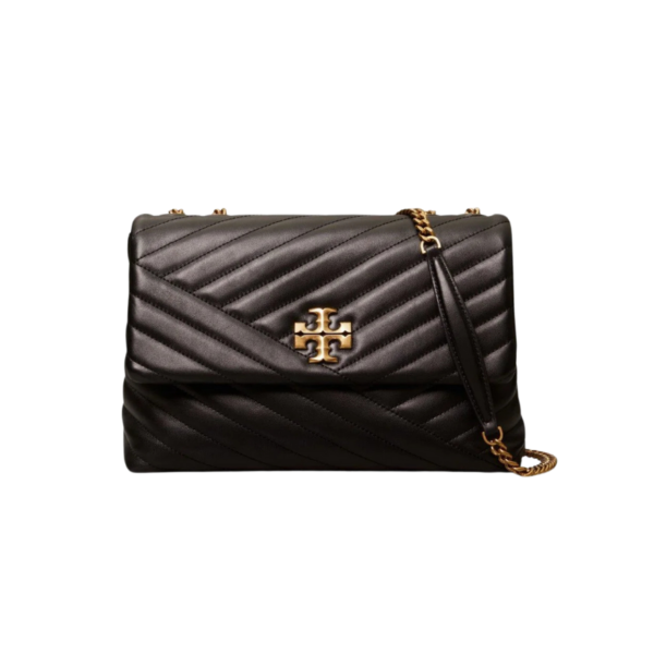 Tory Burch Small Kira Chevron Convertible Shoulder Bag Black