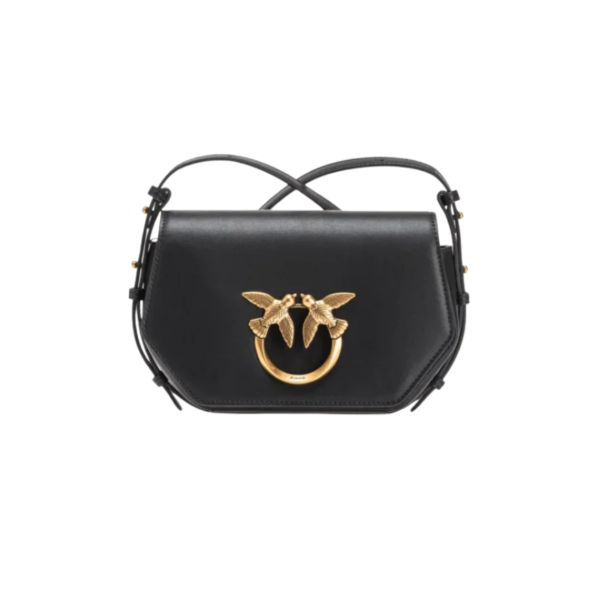 Mini Love Bag Click Hexagon Simply BLACK-ANTIQUE GOLD