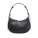 Mini Love Bag Half Moon Simply BLACK-ANTIQUE GOLD