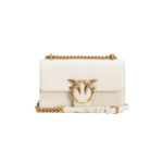 Mini Love Bag One Simply WHITE WHITE-ANTIQUE GOLD