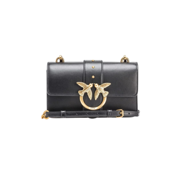 Mini Love Bag One Simply BLACK-ANTIQUE GOLD