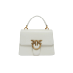 Mini Love Bag One Top Handle Light Simply WHITE WHITE-ANTIQUE GOLD