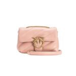 Mini Love Bag Puff Maxi Quilt PINK/DUSTY PINK-ANTIQUE GOLD